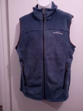 Blue Men's Fleece Vest - Eddie Bauer